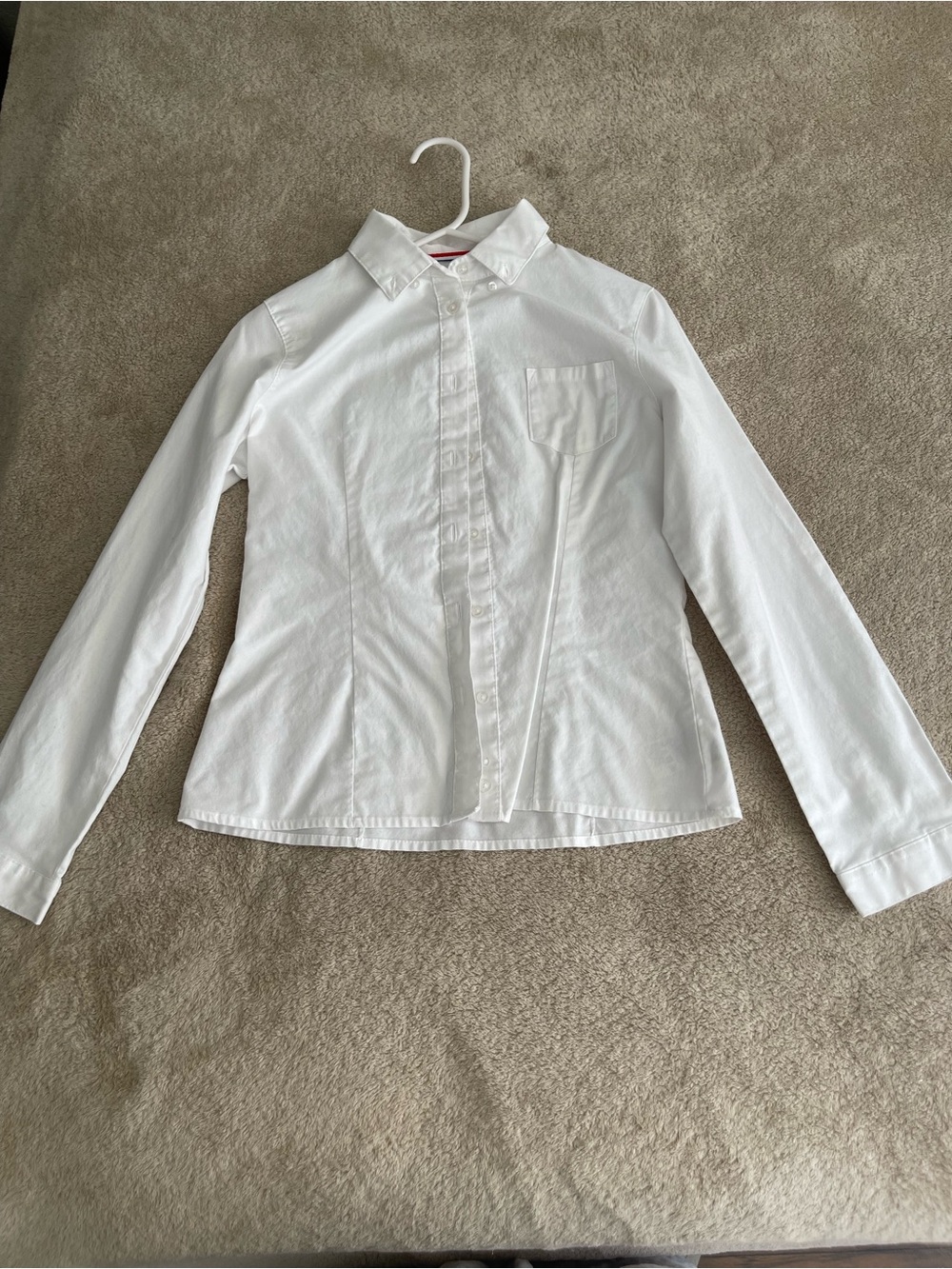 French Toast White Button-Down School Shirt